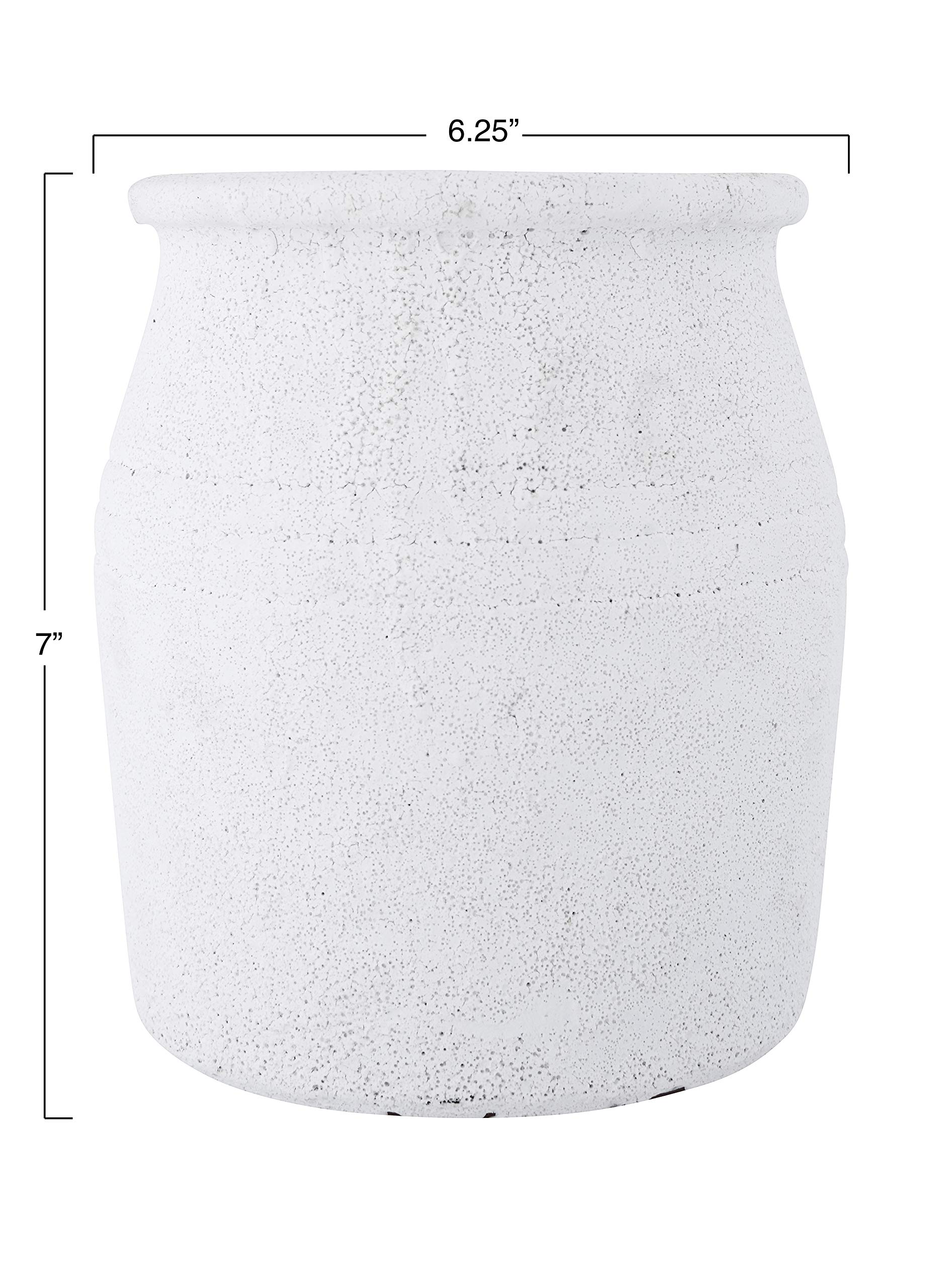 Amazon.co.jp: AFloral アンティーク調クリーム釉テラコッタポット 高