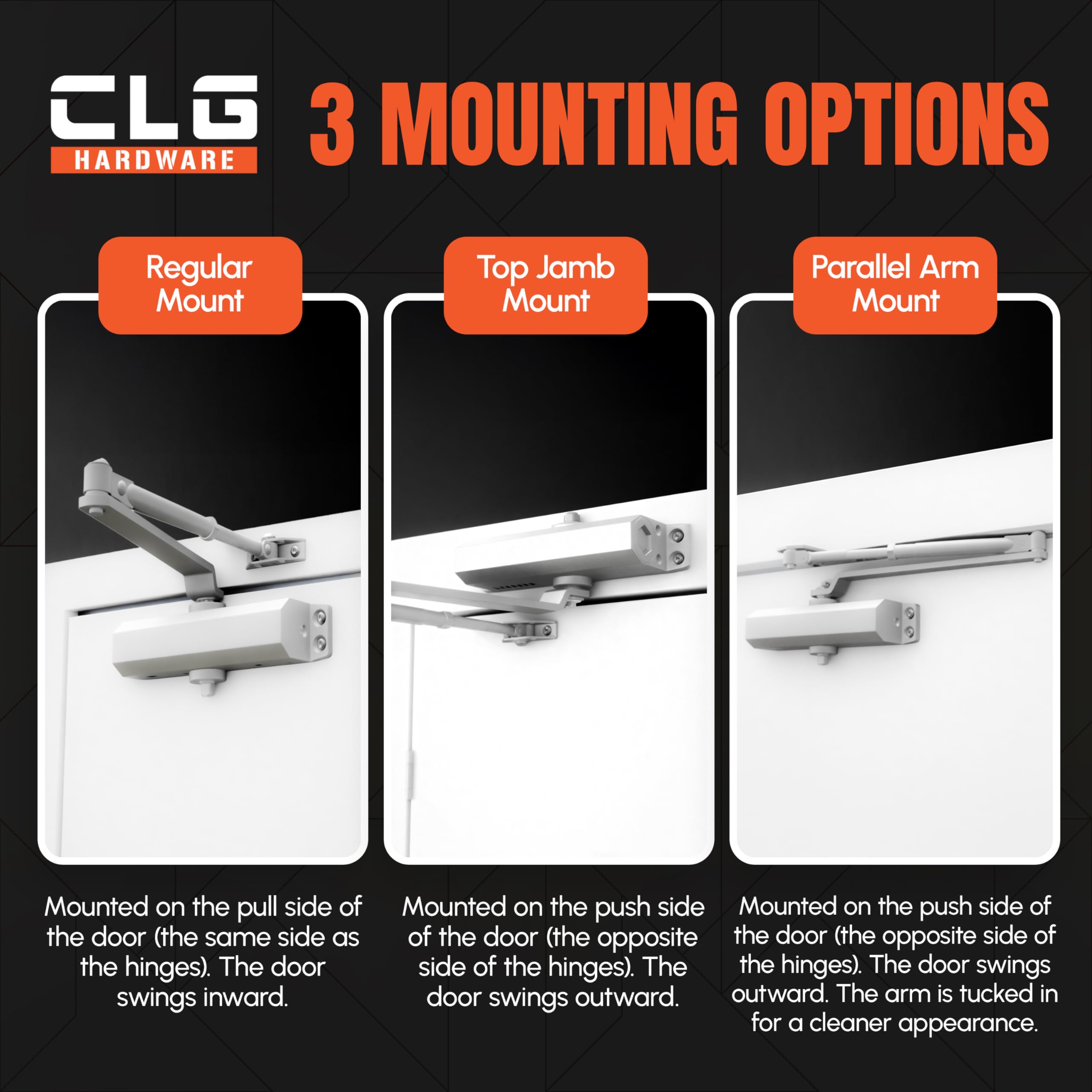 CLG HARDWARE Extra Heavy Duty Commercial Door Closer, Closing Delay Timer — Amazon image 4