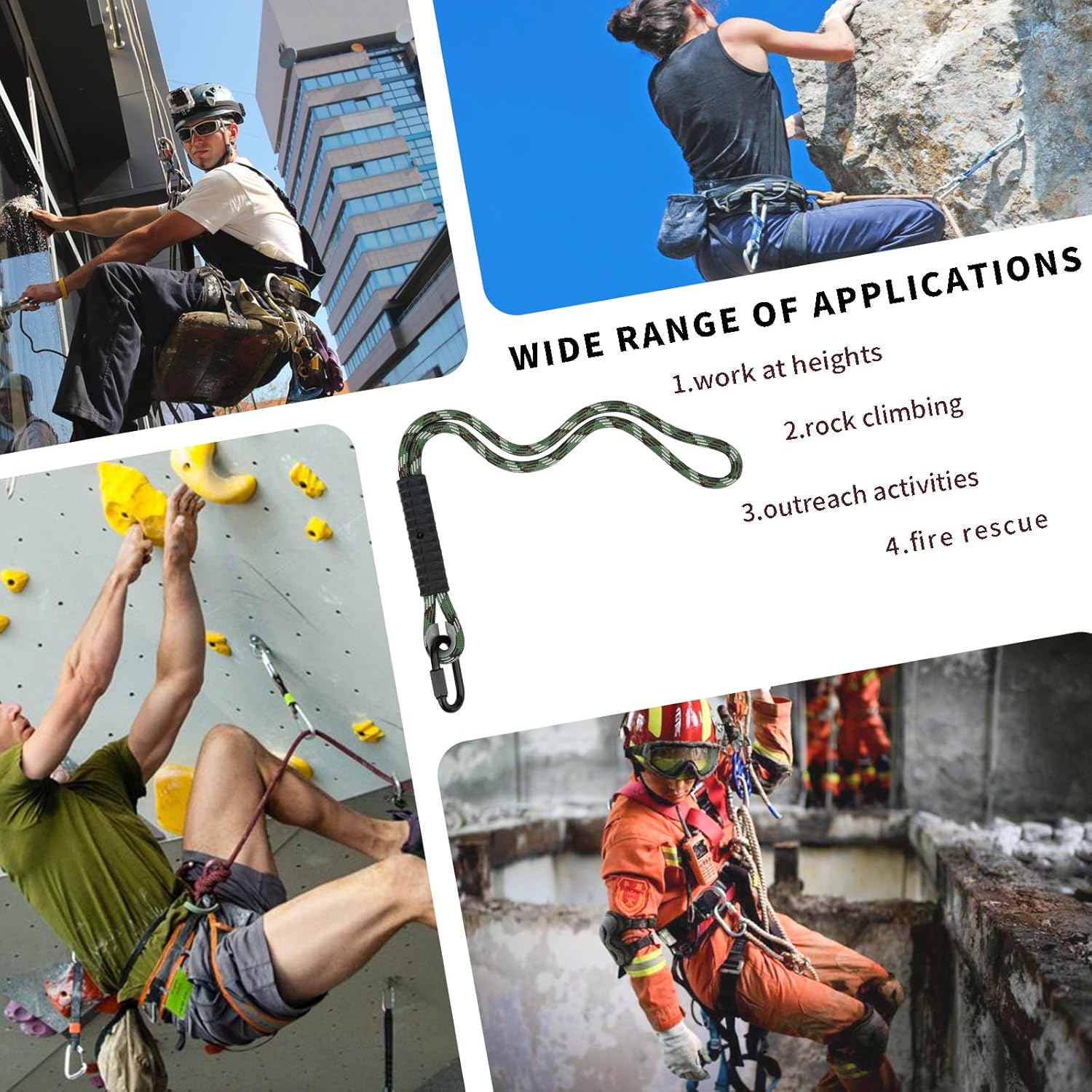 Heavy Duty Tree Swing Ropes, Hammock Tree Straps Hanging Kit, for Outdoor Swings Hammock Playground Set Accessories (5.41ft,65",Green,2Pack) 5 81hq39Bu 5L. AC SL1500