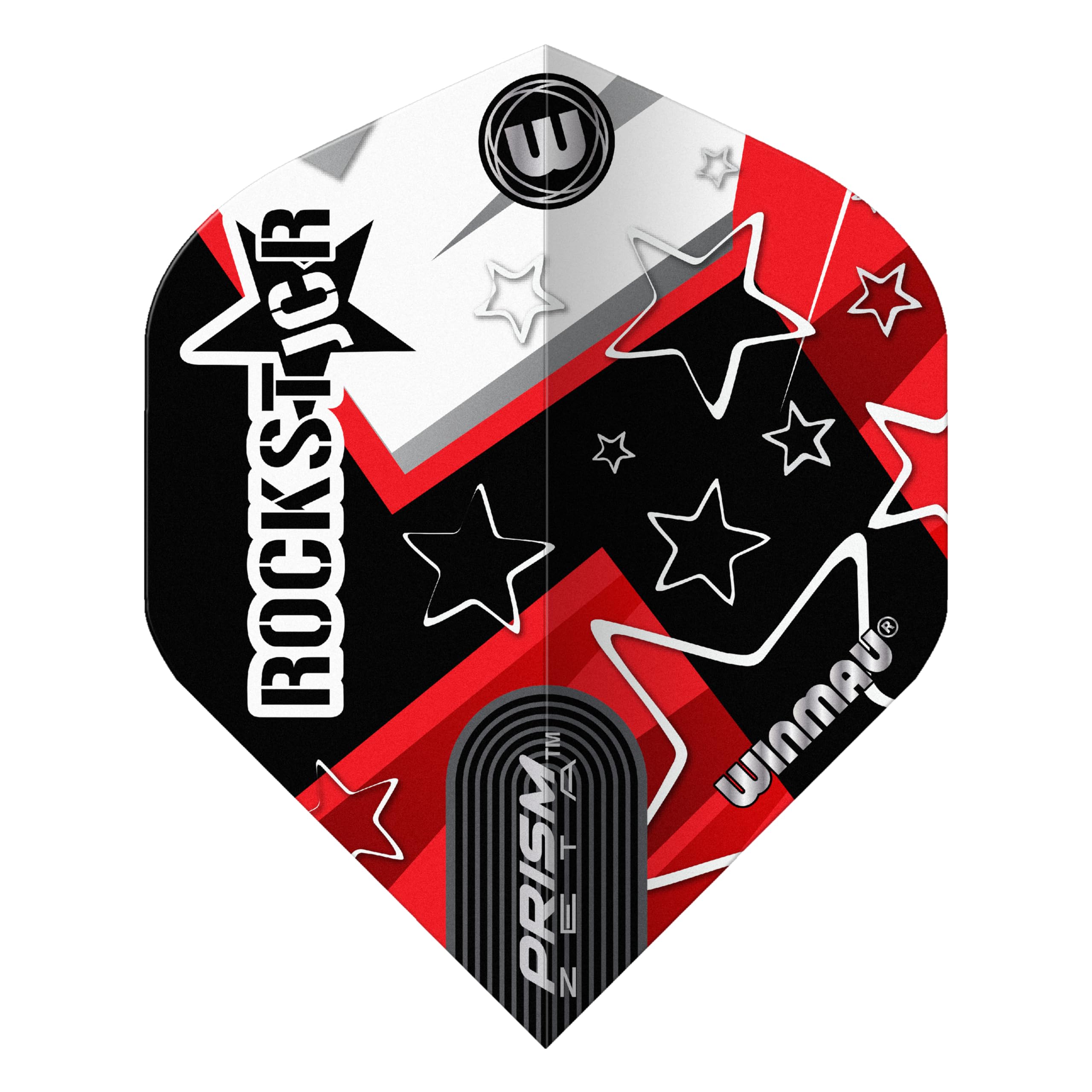 WINMAU Joe Cullen The Rockstar Starry Design Prism Zeta Dart Flights - 10 sets per pack (30 dart flights in total) - Image 3