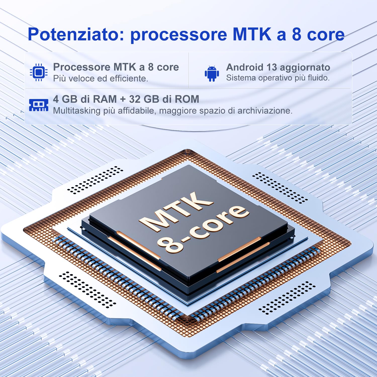 Lettore MP3 da 96 GB con Bluetooth e Wi-Fi, touchscreen IPS da 4,0 pollici, lettore musicale Android, altoparlante integrato, compatibile con Spotify, Deezer, Audible, espandibile fino a 1 TB