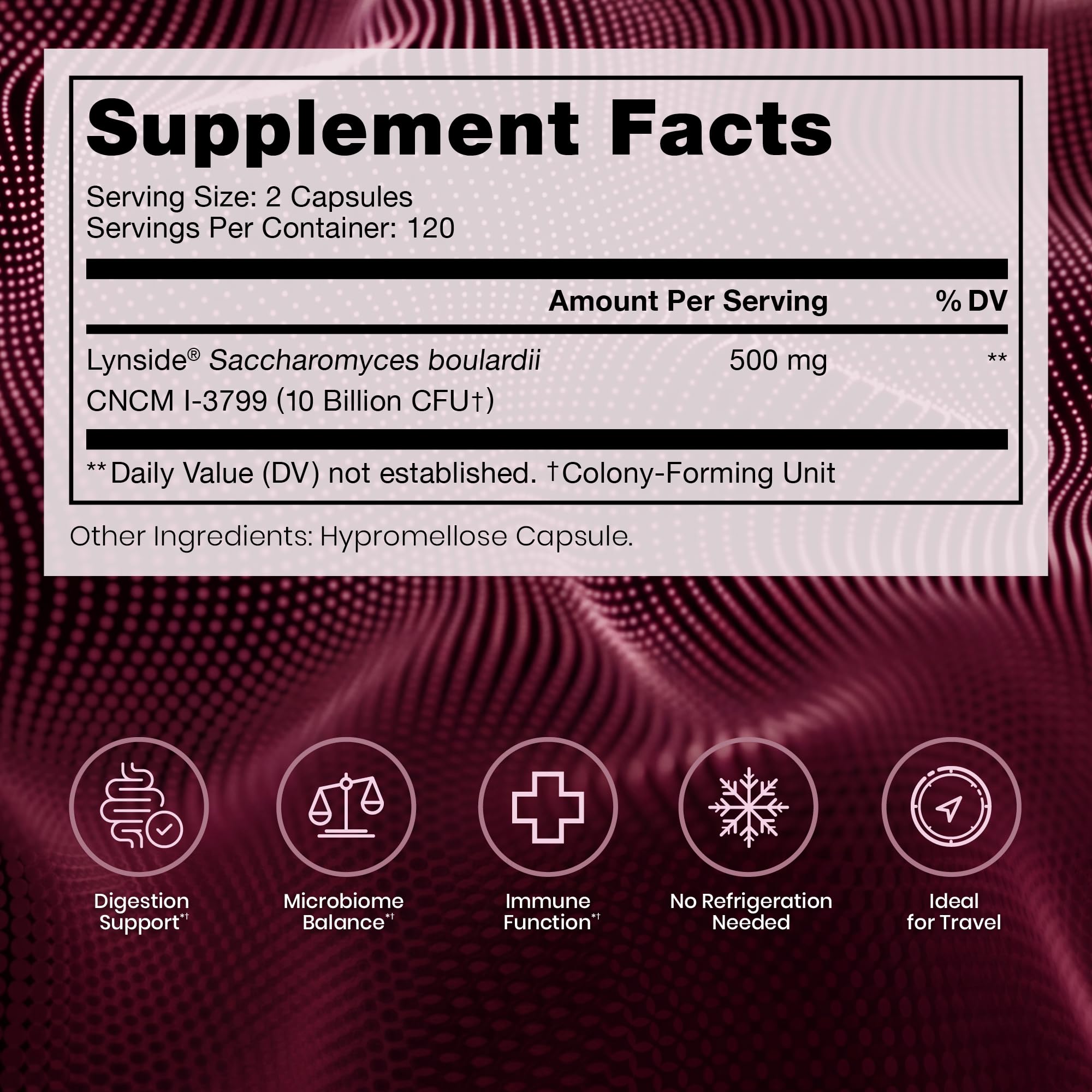 Pure Therapro Rx Saccharomyces 10B Probiotic (240 Count (Pack of 1)) — Amazon image 2