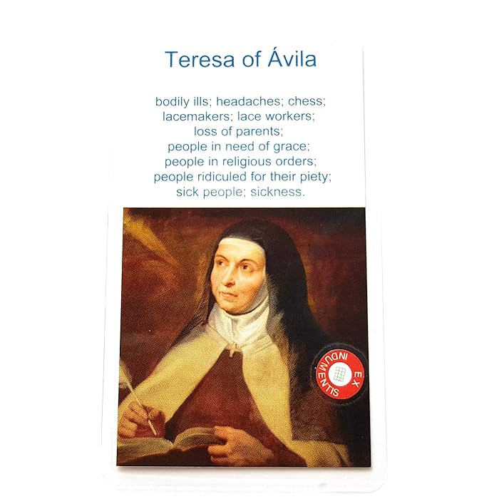 Buy Relic Card 3rd Class of Teresa de Avila Saint Teresa of Jesus Patron of Ill People, Headache