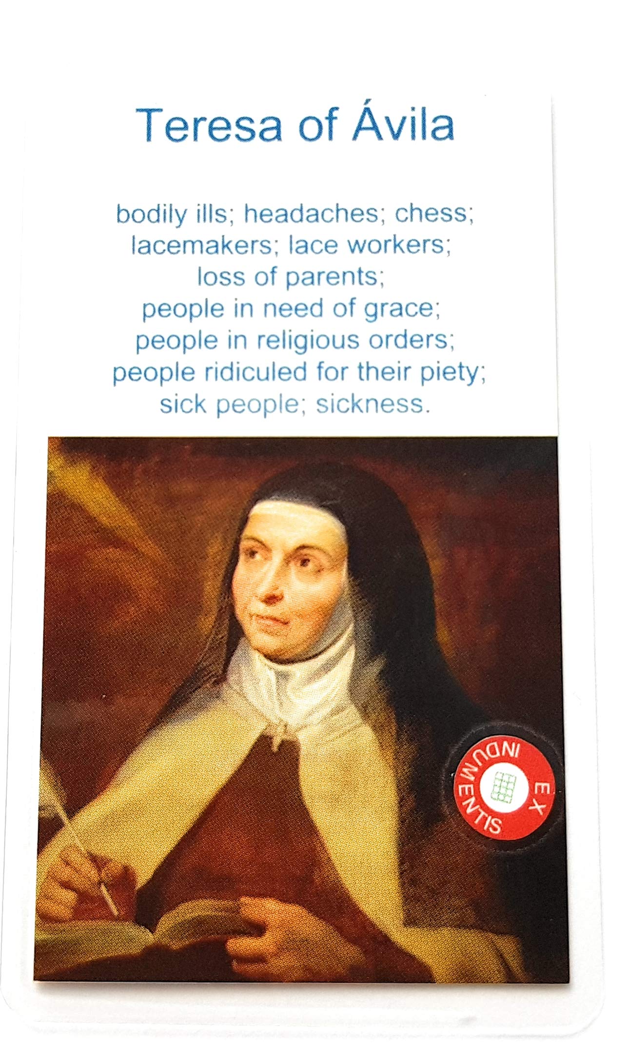 Buy Relic Card 3rd Class of Teresa de Avila Saint Teresa of Jesus
