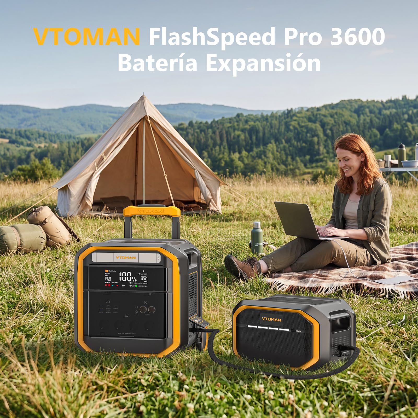 VTOMAN FlashSpeed Pro 3600 Batería Adicional 2816Wh para FlashSpeed Pro3600