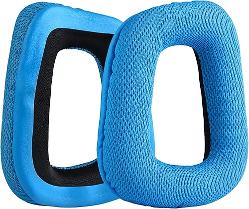 Miniatura 2 de Geekria QuickFit - Almohadillas de repuesto de tela de malla para auriculares Logitech G930, G430, G432, G332, G35, F450, almohadillas para