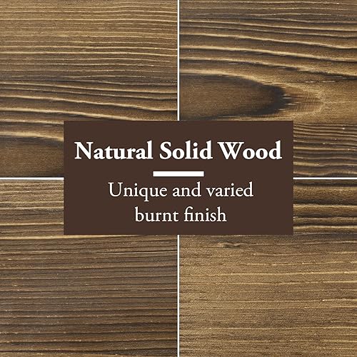 Miniatura 2 de MyGift Taburete ergonómico de madera marrón quemado para pies debajo del escritorio con diseño inclinado, taburete para escritorio en el trabajo