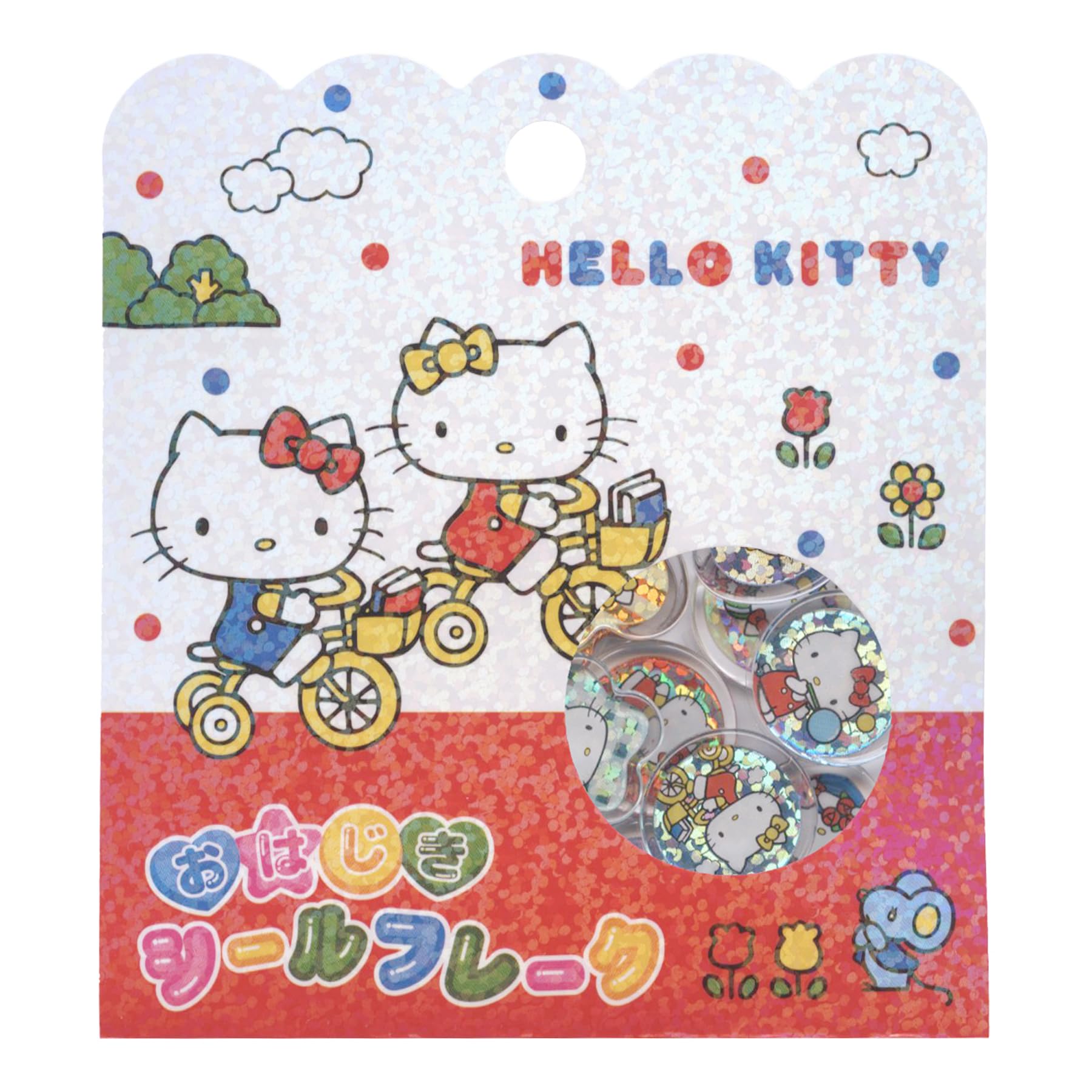 旧小4銭貼　P10x9s　シ二八号+KB1新潟5.24→朱色KG越後・蒲原/水原 Amazon | クラックス ハローキティ おはじきシールフレーク シール
