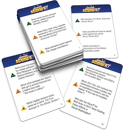 Miniatura 7 de Scene IT Juego de mesa de trivia de películas la mejor prueba de conocimiento de películas juego de fiesta familiar para resolver rompecabezas