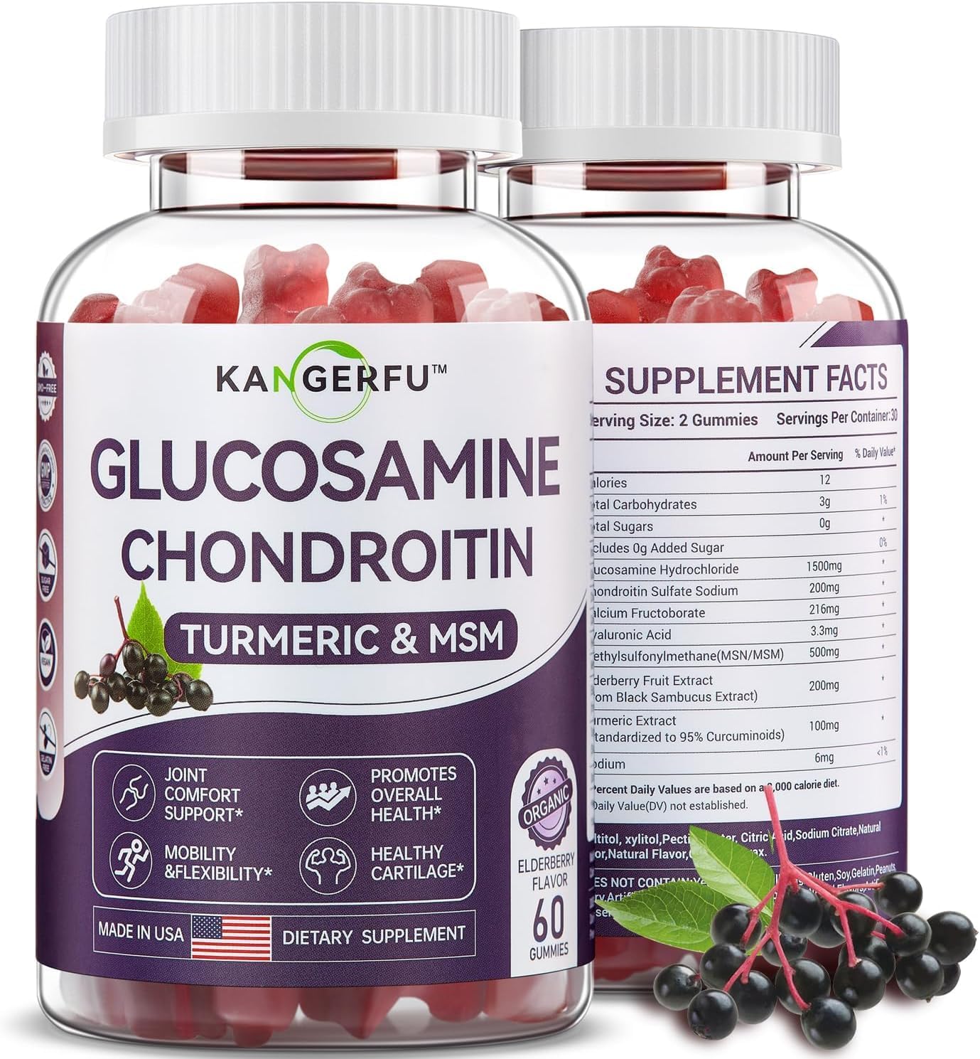 CSANASIN Glucosamine Chondroitin Gummies with MSM