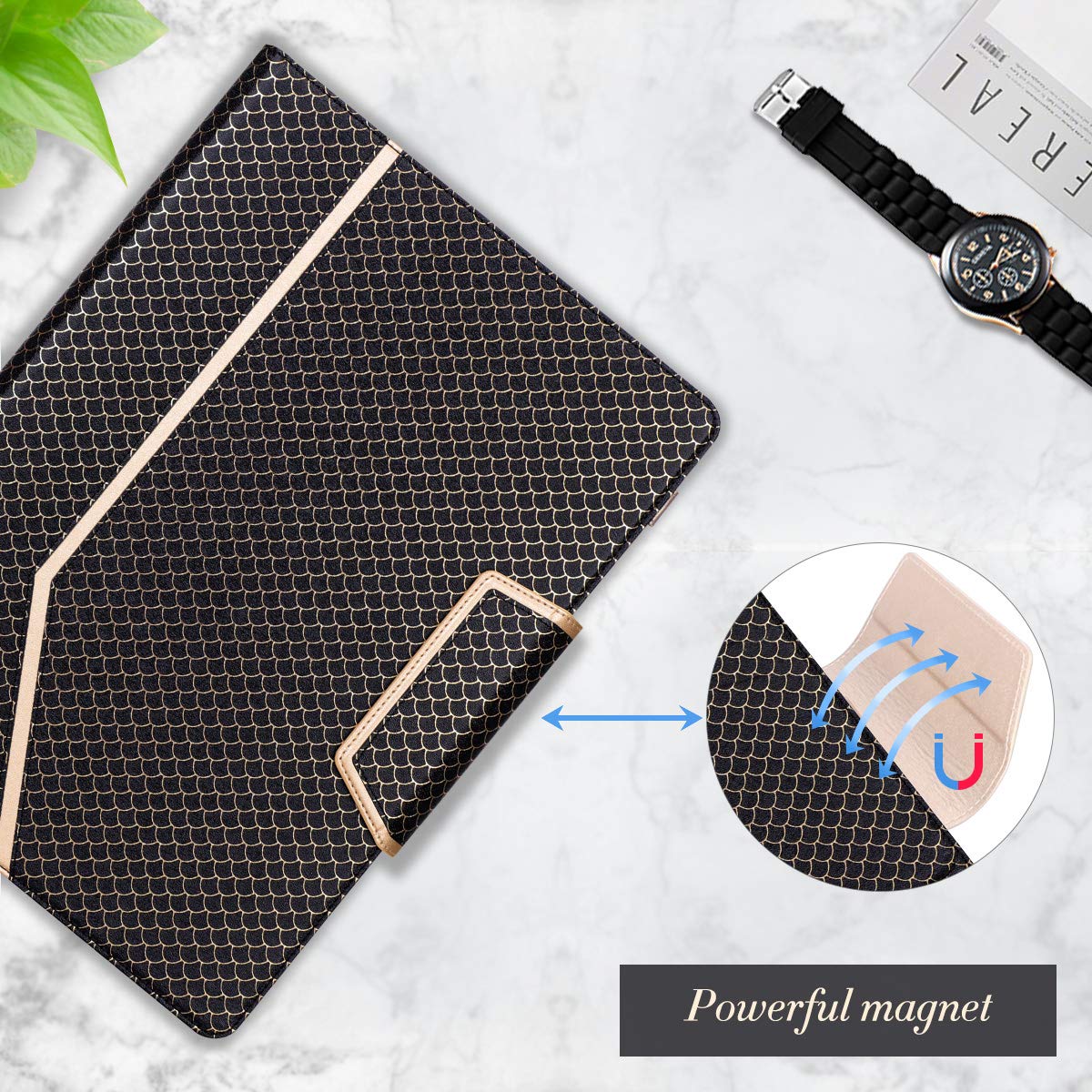 Toplive Cartellina Portadocumenti Con Cerniera: Organizer A4 In Pelle PU Con Clip, 6 Portacarte E Porta Cellulare