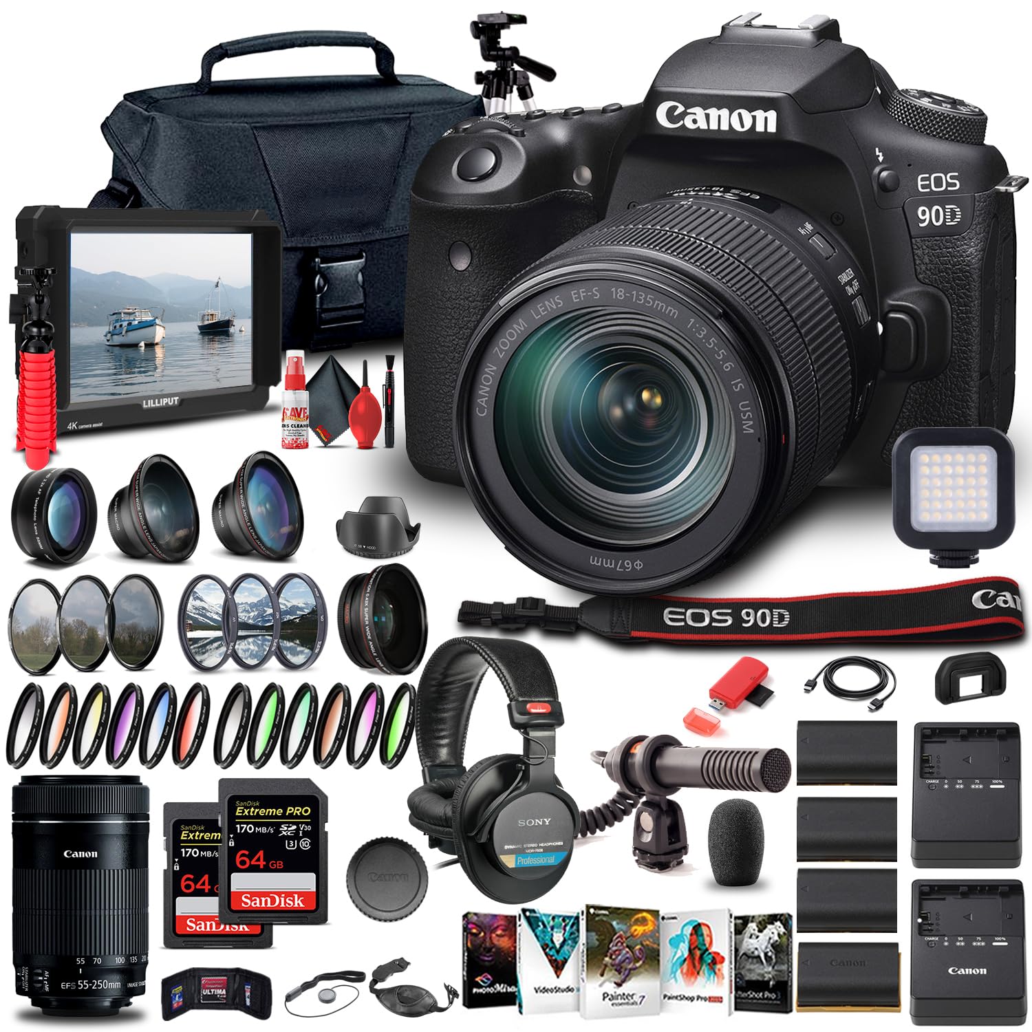 Amazon.com : Canon EOS 90D DSLR Camera with 18-135mm Lens