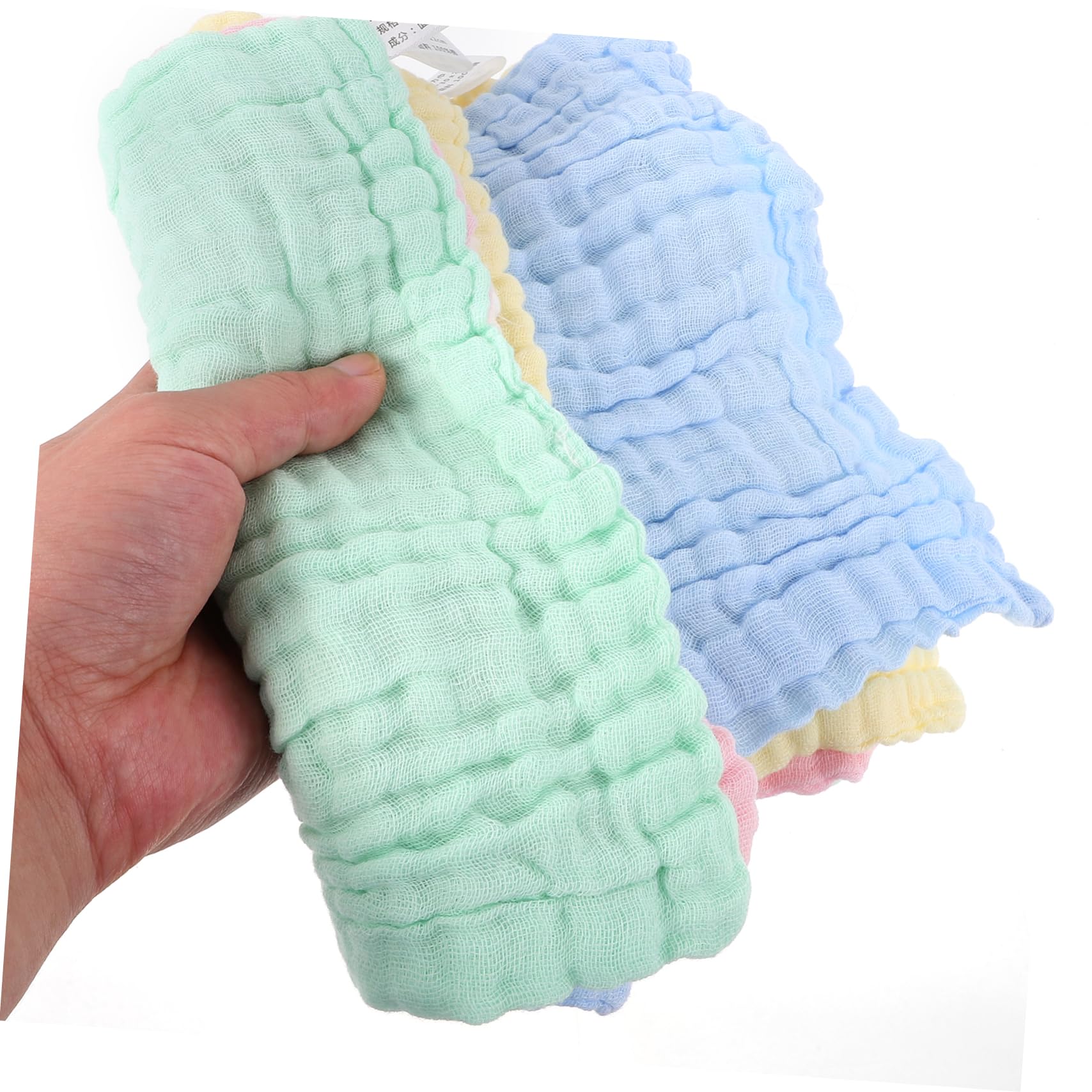 LIFKOME 10Pcs Super Absorbent Wash Cloths for Soft Face Towels Stylish Colors for Bath Gentle Skin