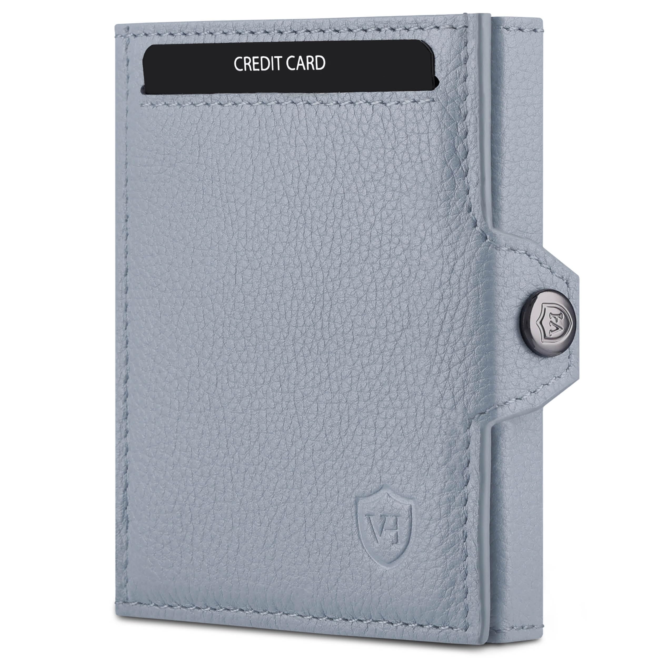 VON HEESEN Slim Wallet mit RFID-Schutz - Mini Geldbörse Herren & Damen klein - Kreditkartenetui Geldklammer Kartenetui - Geldbeutel Portmonee Portemonnaie klein