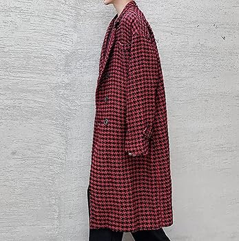 メンズビギグレンチェックチェスターコート メンズビギ MEN'S BIGI ウールアクリルグレンチェックチェスター