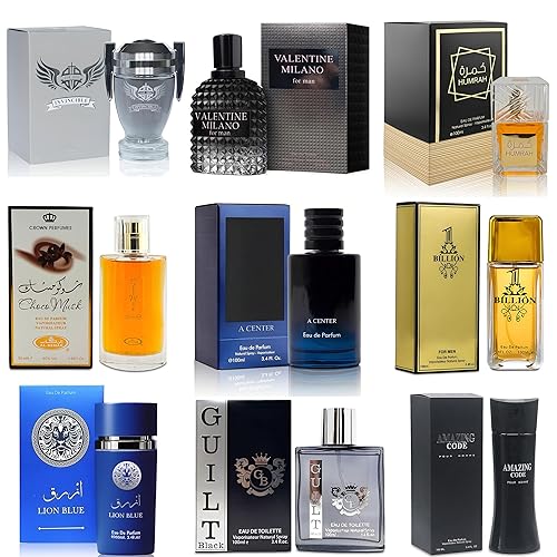 Miniatura 12 de Juego de muestras de colonia para hombre (100ml cada una*9 piezas) | Paquete de variedad de fragancias de lujo para hombres | Aromas amaderados,