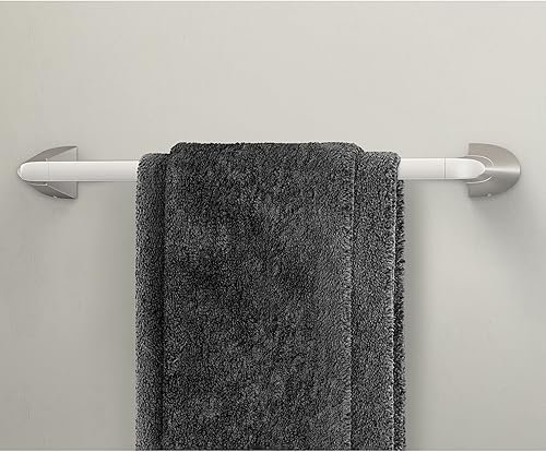 Miniatura 2 de Pfister Karci BTBKA2GS - Toallero de baño para baño, 24 pulgadas, montaje en pared, atornillado, acabado de níquel cepillado, defensa antimanchas