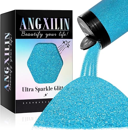 Paquete de botella agitadora de alta capacidad de 9.17 oz, purpurina fina metálica para hacer joyas en vasos, resina epoxi para manualidades, arte