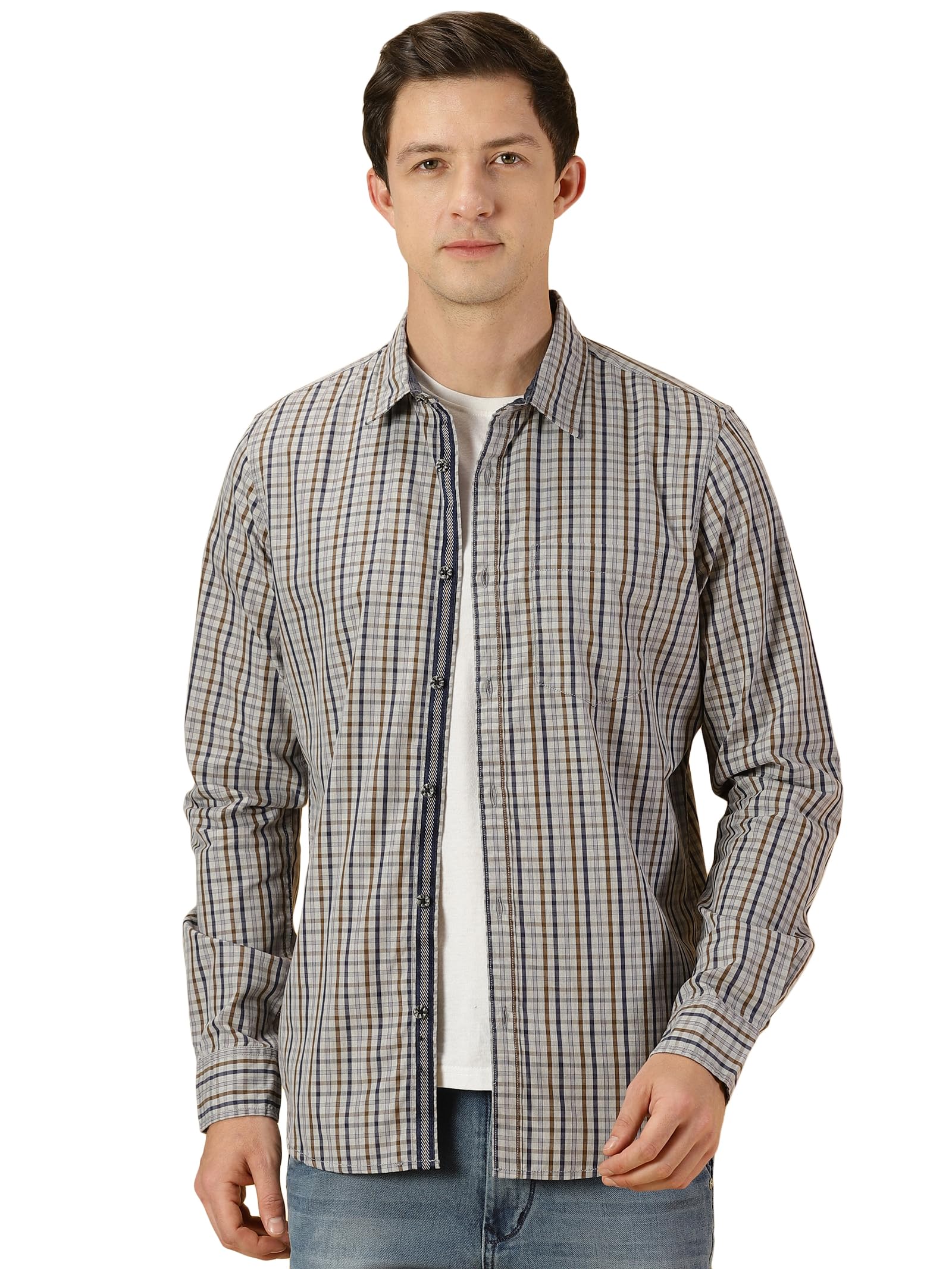 Thomas ScottMen's Cotton Slim Fit Shirt