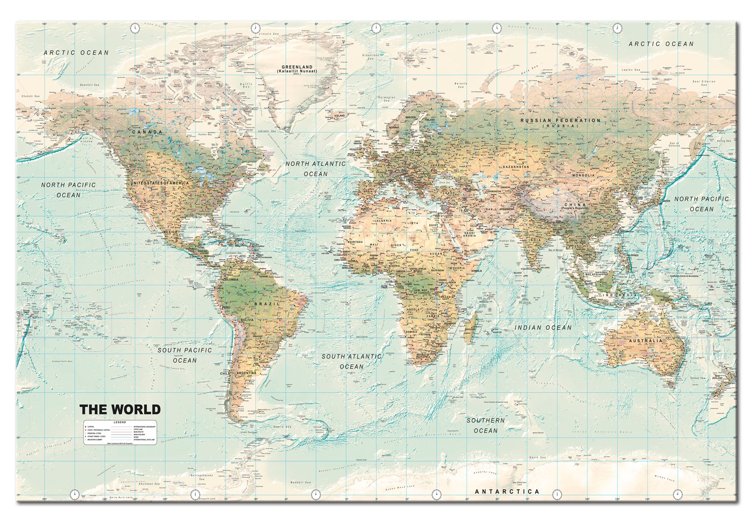 murando Tablero De Corcho & Cuadro en Lienzo 120x80 cm No Tejido XXL | Estampado Memoboard Decoración De Pared Impresión Artística Fotografía Gráfica Poster Mapa Barcelona