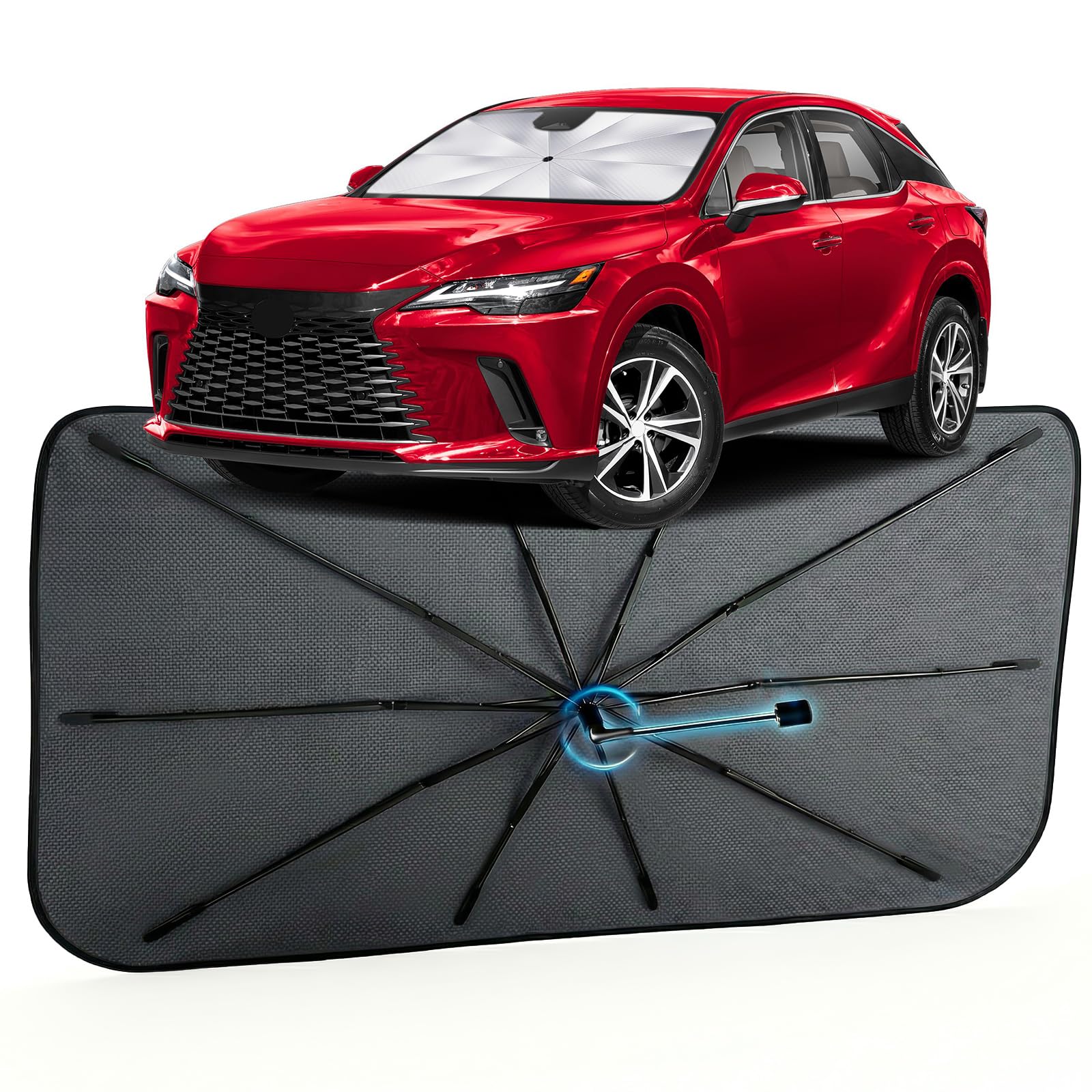 Car Windshield Sun Shade Umbrella for Lexus RX 2023-2026, 1:1 Fit Sunshade
