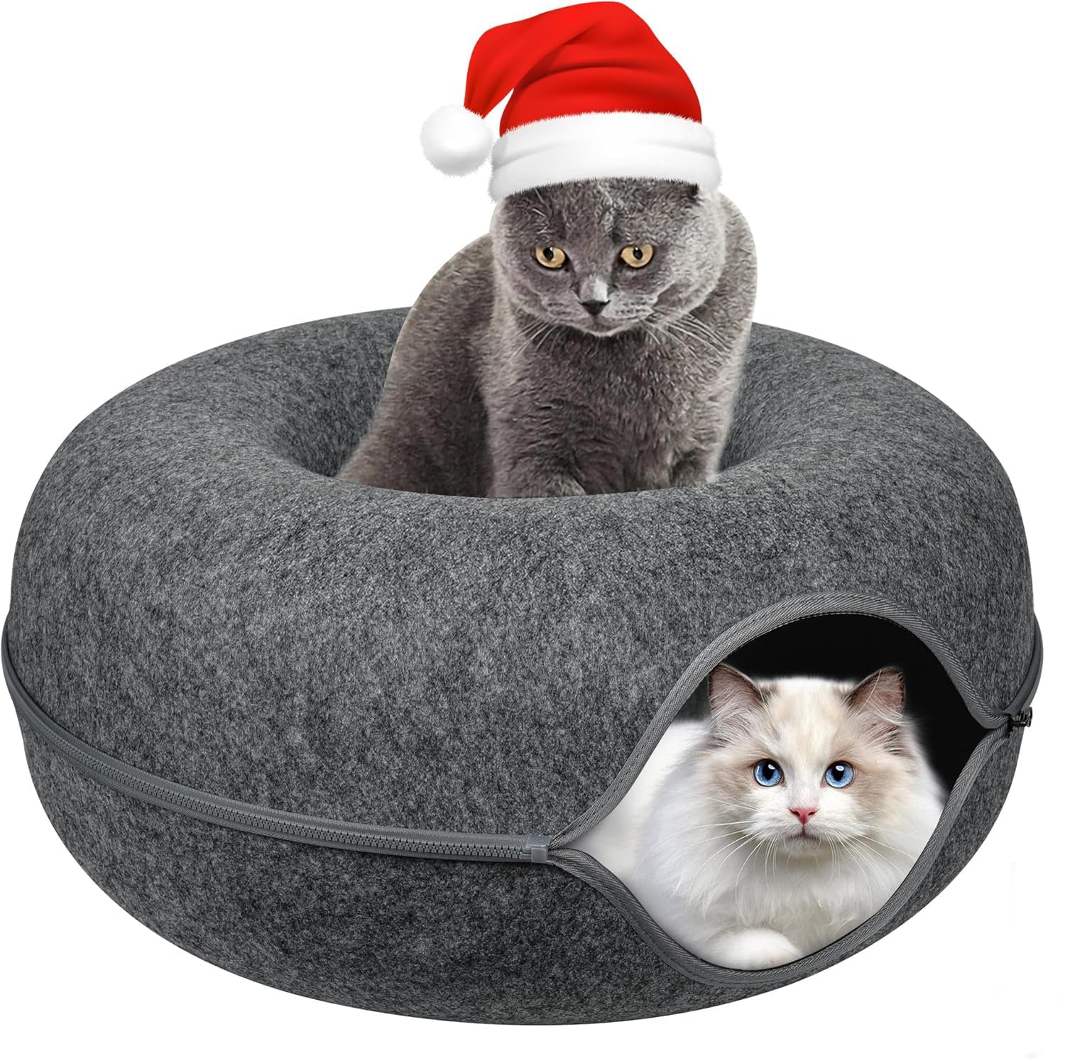 Abhsant Cat Beds for Indoor Cats, Warm Foldable Cat House with Ball Hanging, Anti-Slip Bottom, Removable Cotton Pad, Super Soft Calming Pet Sofa Bed, Improved Sleep, Kitten Indoor Play (B0B35VPQLS) Amazon Price History, Amazon Price Tracker
