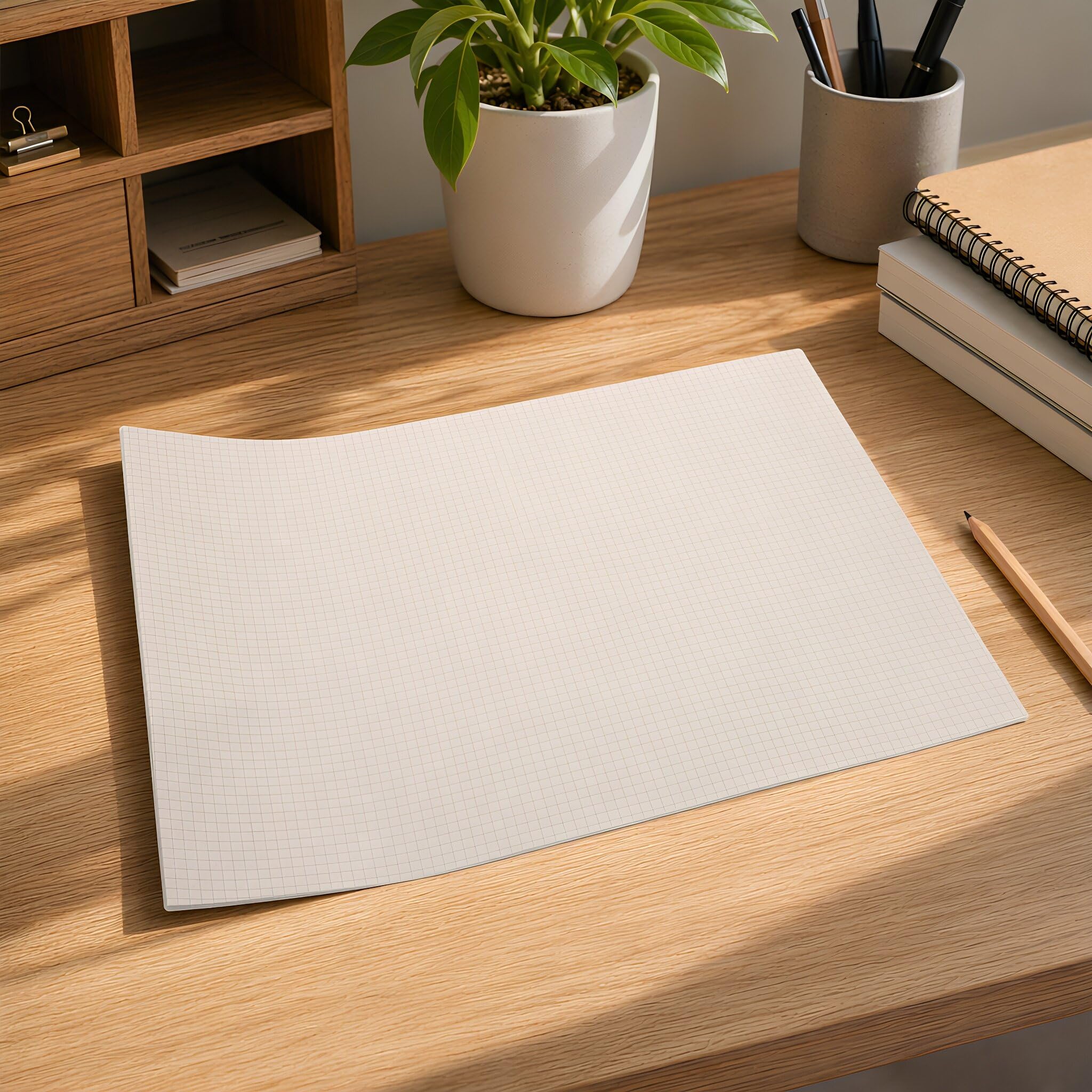 PATKAW Cahier de 200 feuilles de papier millimétré A3 pour les