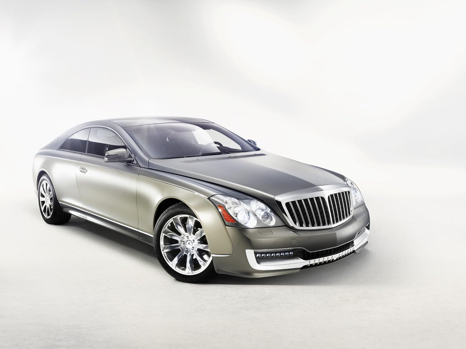 Amazon Com Xenatec Coupe Based On Maybach 57 S 11 Car Art Poster Print On 10 Mil Archival Satin Paper Silver Front Passenger Side Studio View 36 X24 Posters Prints