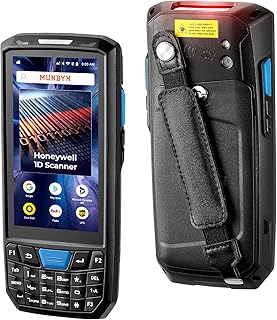 MUNBYN Android Barcode Scanner with Numeric Pad Mobile Computer, Laser 1D Honeywell Scanner with 4.5-inch Screen Rugged PDA Handheld, Android 9.0 Support Wireless Wi-Fi 4G Inventory Warehouse Scanner