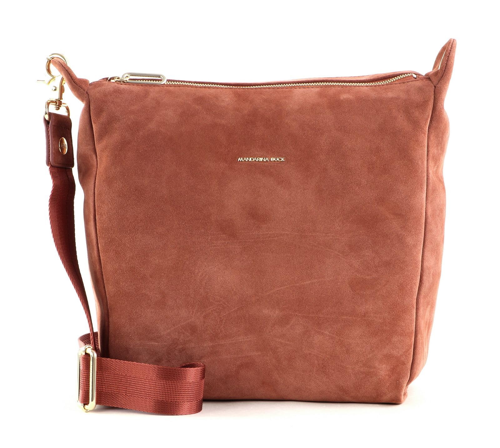 Mandarina Duck Women's Mellow Velvet Messenger Bag, Saddle, Taglia Unica