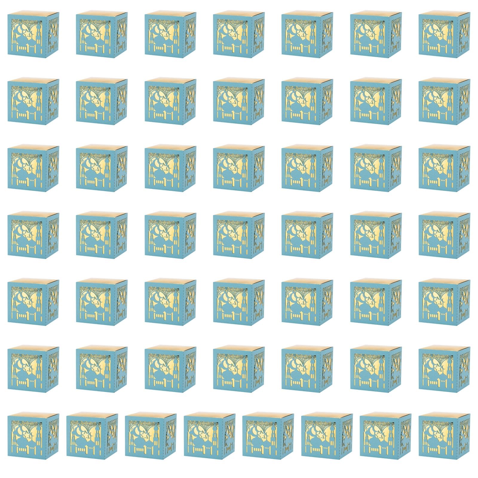 50 scatole carta per caramelle Eid, Tiffanyland