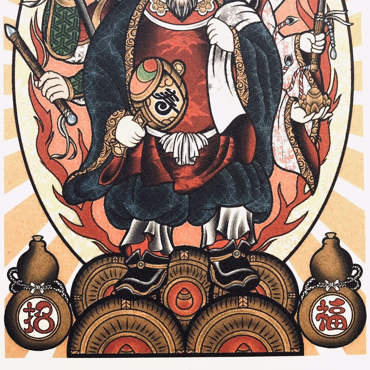 翡翠　大黒天　商売繁盛　縁起物　金運アップ Amazon.co.jp: 大黒天 翡翠 七福神 縁起物 置物 商売繁盛 金運