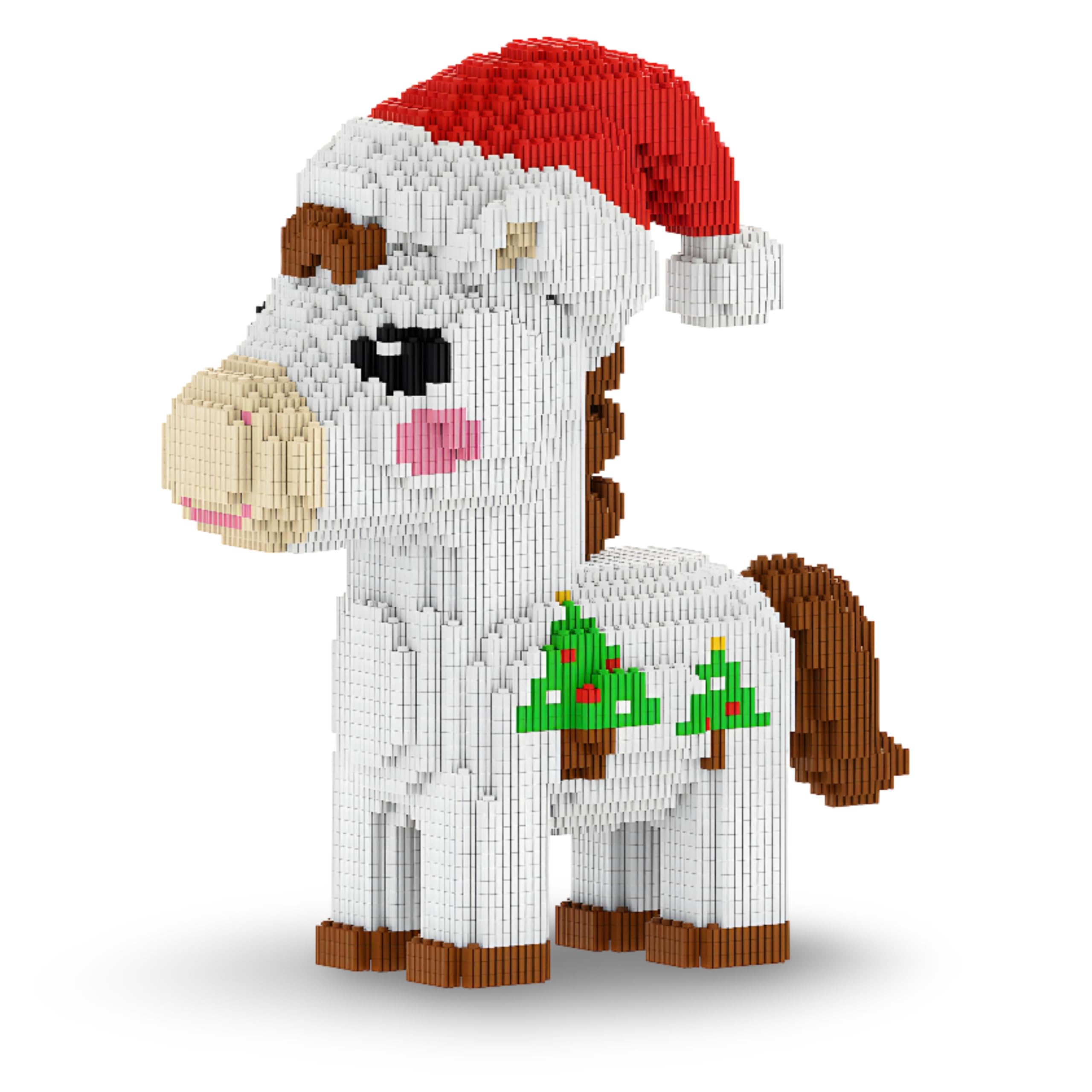 Horse Building Blocks Set, Mini Bricks Christmas Animals Building Toys