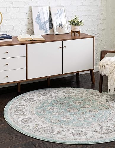 Miniatura 39 de Rugs.com Colección Aurelia Alfombra – Alfombra de Pelo Medio de 3' x 5' Color Aguamarina Perfecta para Salas de Estar, Comedores Grandes, Planos de