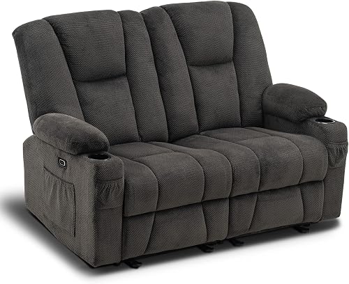 loveseat recliner electric reclining massage