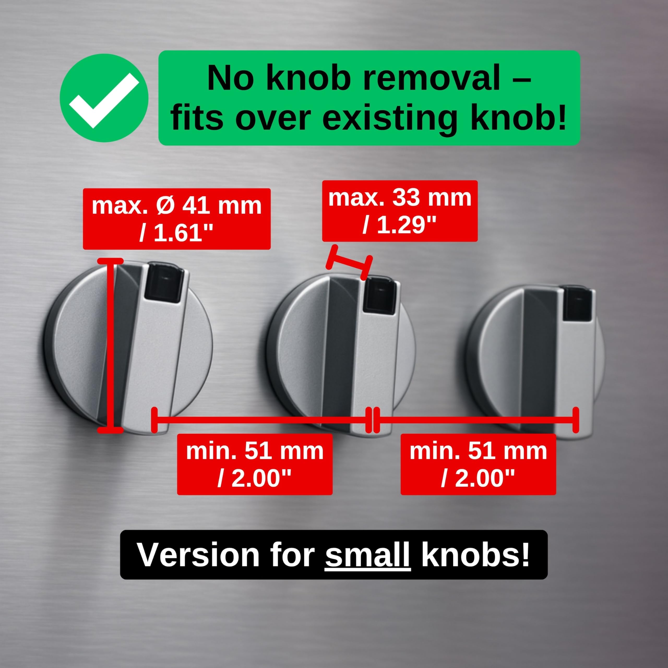 Blokada pokrętła kuchenki, 6 szt, przezroczysta, do pokręteł o maks. Ø 41 x 33 mm, rozstaw pokręteł min. 51 mm, blokada panelu sterowania dla dzieci, osłona pokrętła kuchenki dla dzieci