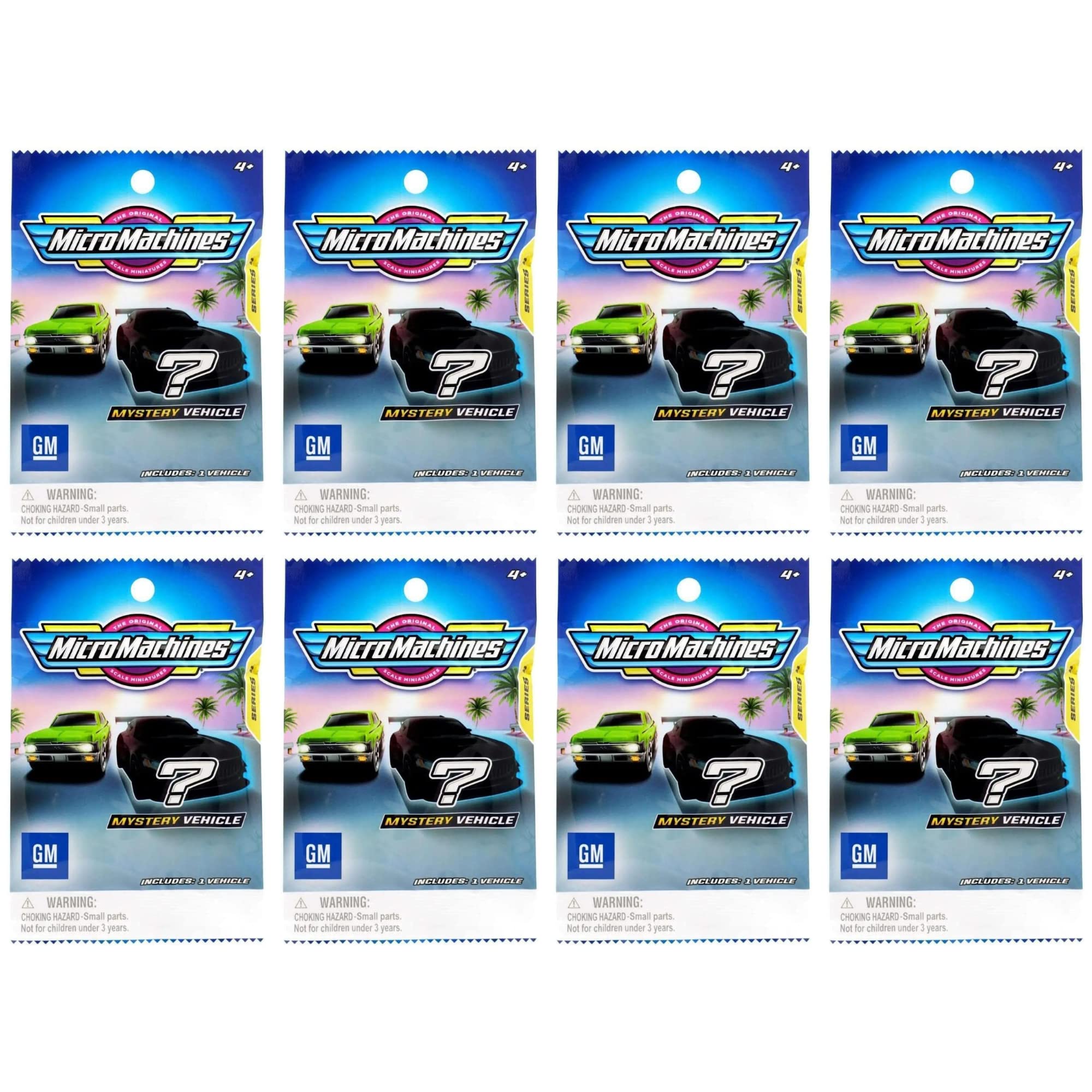 Toptoys2u Bargain Bundles Micro Machine Series 4 Blind Bag Vehicles - 18 to Collect - Pack of 8