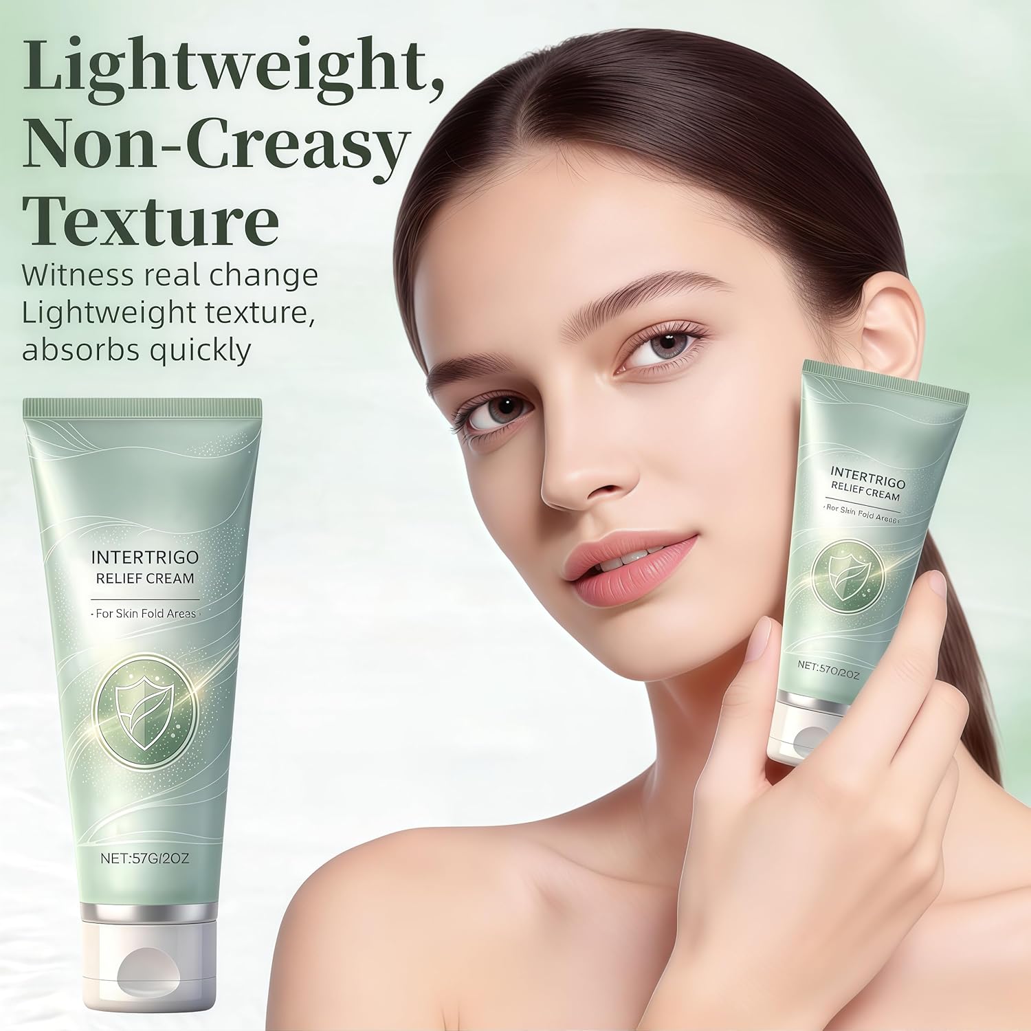 Intertrigo Cream, Intertrigo Relief Cream for Skin Fold Care & Chafing Support Cream,Helps Soothe Irritated Skin，Supports Skin Comfort,Moisture Management (2 Pcs)