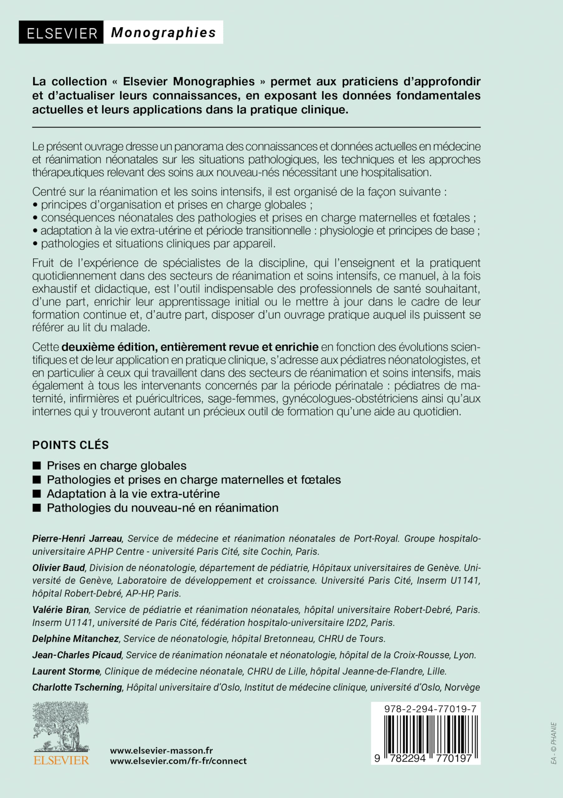 Réanimation et soins intensifs en néonatologie