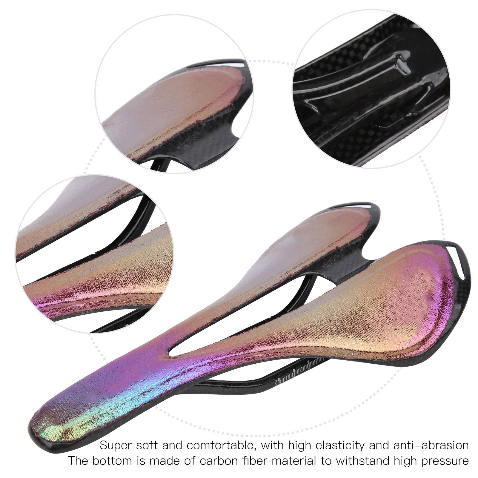 Vgeby Mountain Bike Saddle, siodło rowerowe, odporność na ścieranie wchłanianie wstrząsu, kolorowe siodło rowerowe do akcesoriów rowerowych ulicznych, maks. Załaduj 150 kg