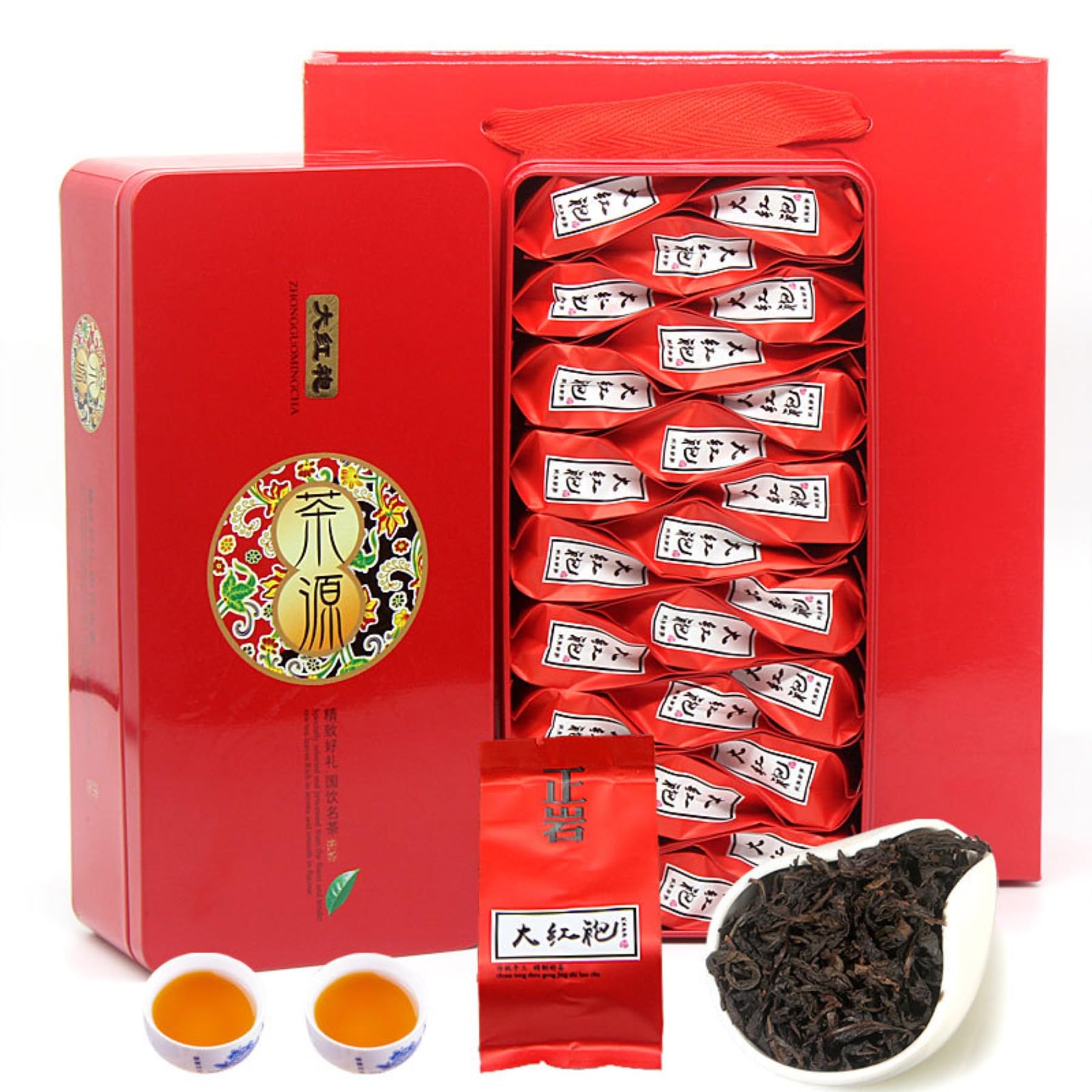Da Hong Pao - Starkes Aroma Große Rote Robe125g (Schachtel Mit 25 Beuteln) * 2 - Reichhaltiges Tee-Aroma Oolong-Tee