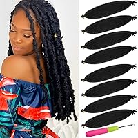 Vista 19 de 2 paquetes de cabello afro rizado castaño oscuro de 12 pulgadas, 30# Afro Spring Twist, cabello rizado Marley Twist trenzado, cabello envolvente