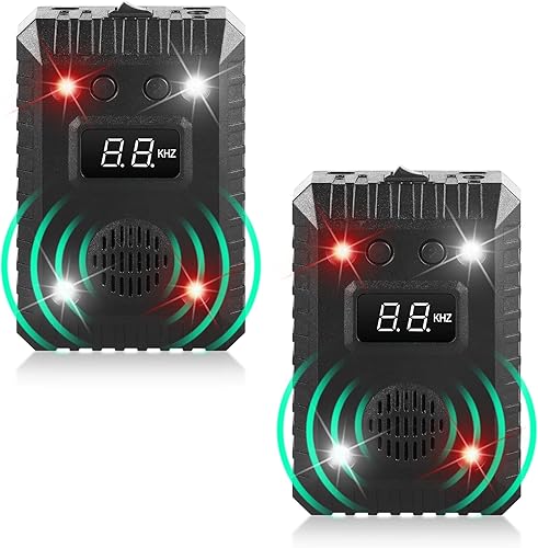 Paquete de 2 repelentes de roedores ultrasónicos para motores de automóvil disuasión de mouse para mantener a los animales lejos del automóvil con