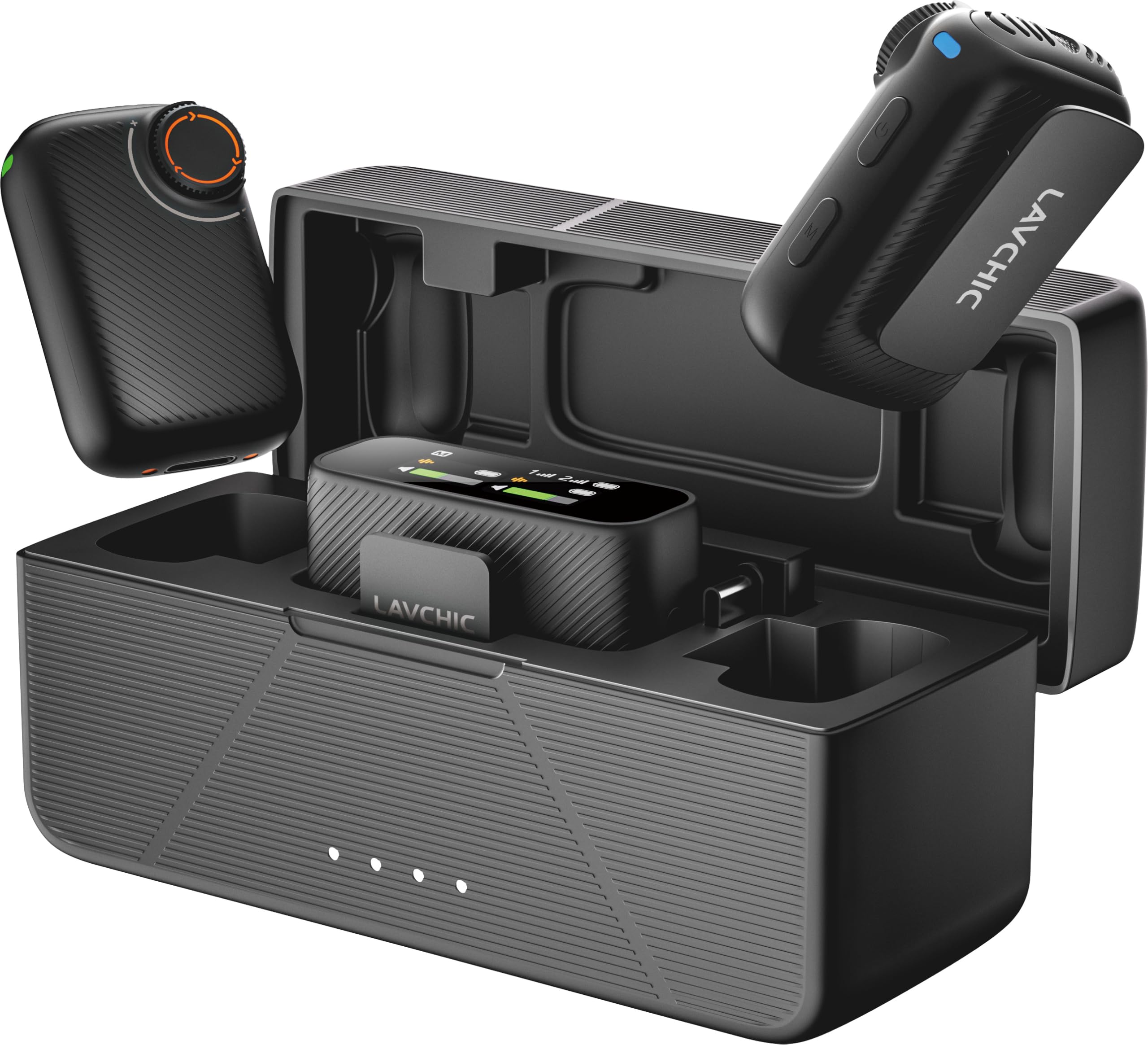 ワイヤレス Amazon.com: LavChic S20 Pro Wireless Lavalier Mic, AI Noise