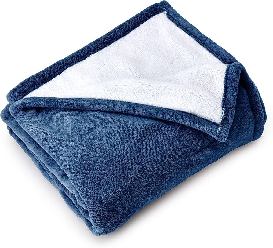 Sable Electric Heated Throw, 50" X 60" Flannel Sherpa Throw Blanket