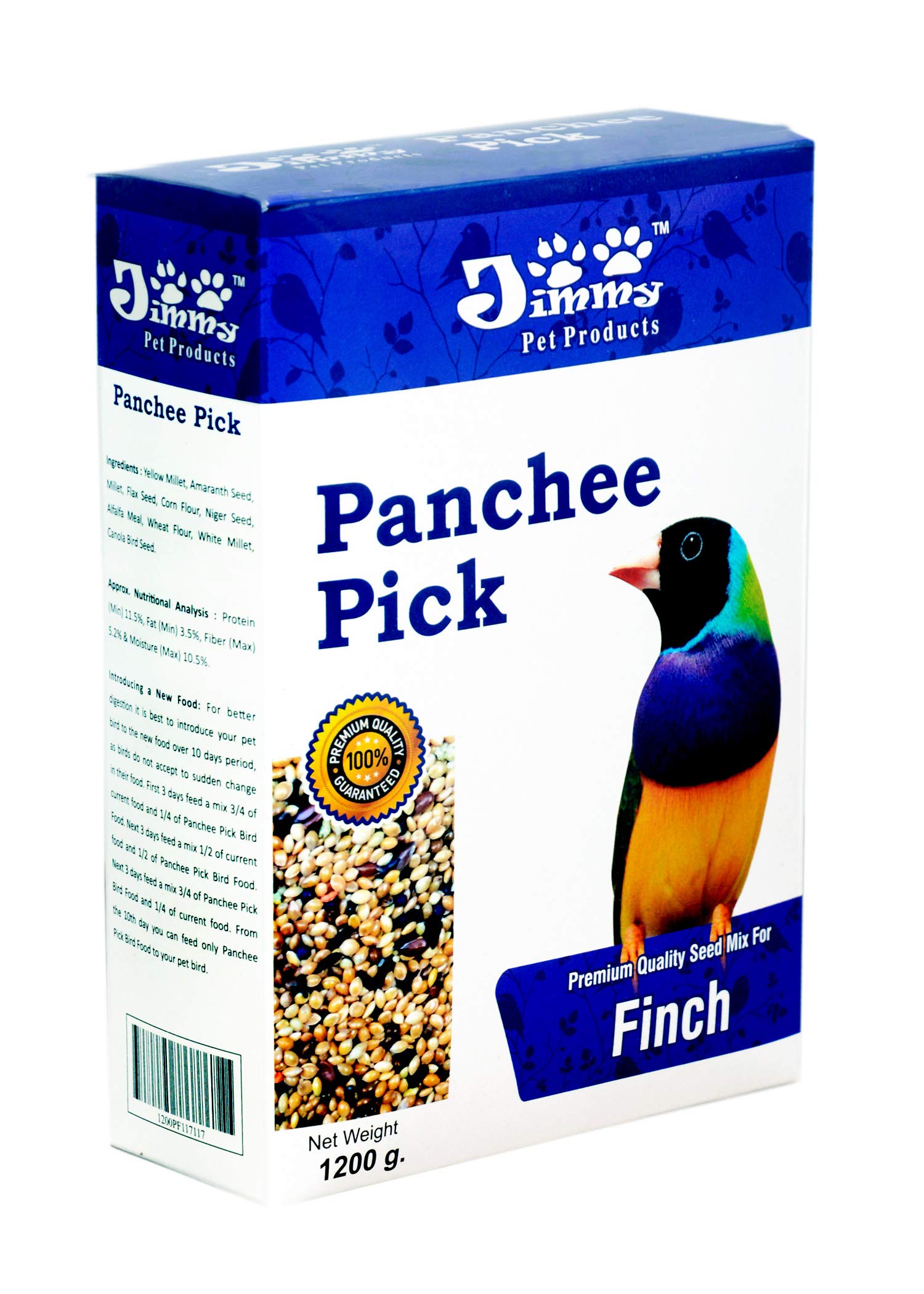 JiMMy Pet Products Panche Pick Bird Food Finch (1.2Kg) (B074NB7CGH) Amazon Price History, Amazon Price Tracker