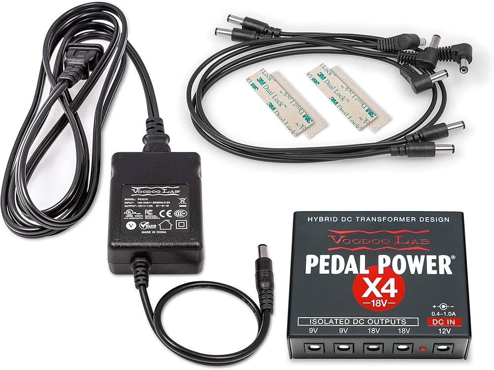 ギター VOODOO LAB Pedal Power x4 Voodoo Lab Pedal X4 Fonte de alimentação isolada de 18 volts (PPX4