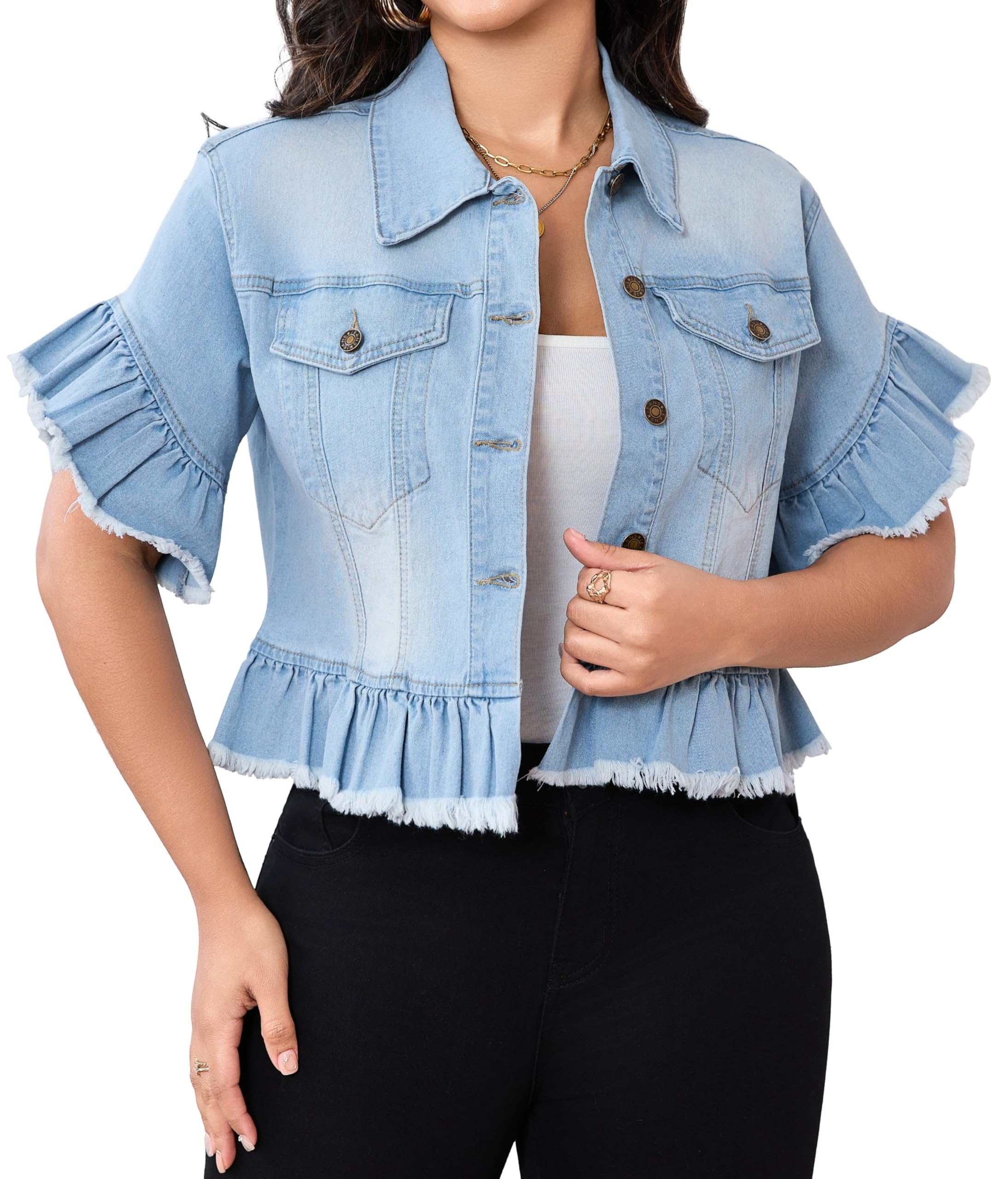 SeNight - Chándal de 2 piezas para mujer, manga larga, acanalado, cierre de cremallera, top corto y pantalón largo
