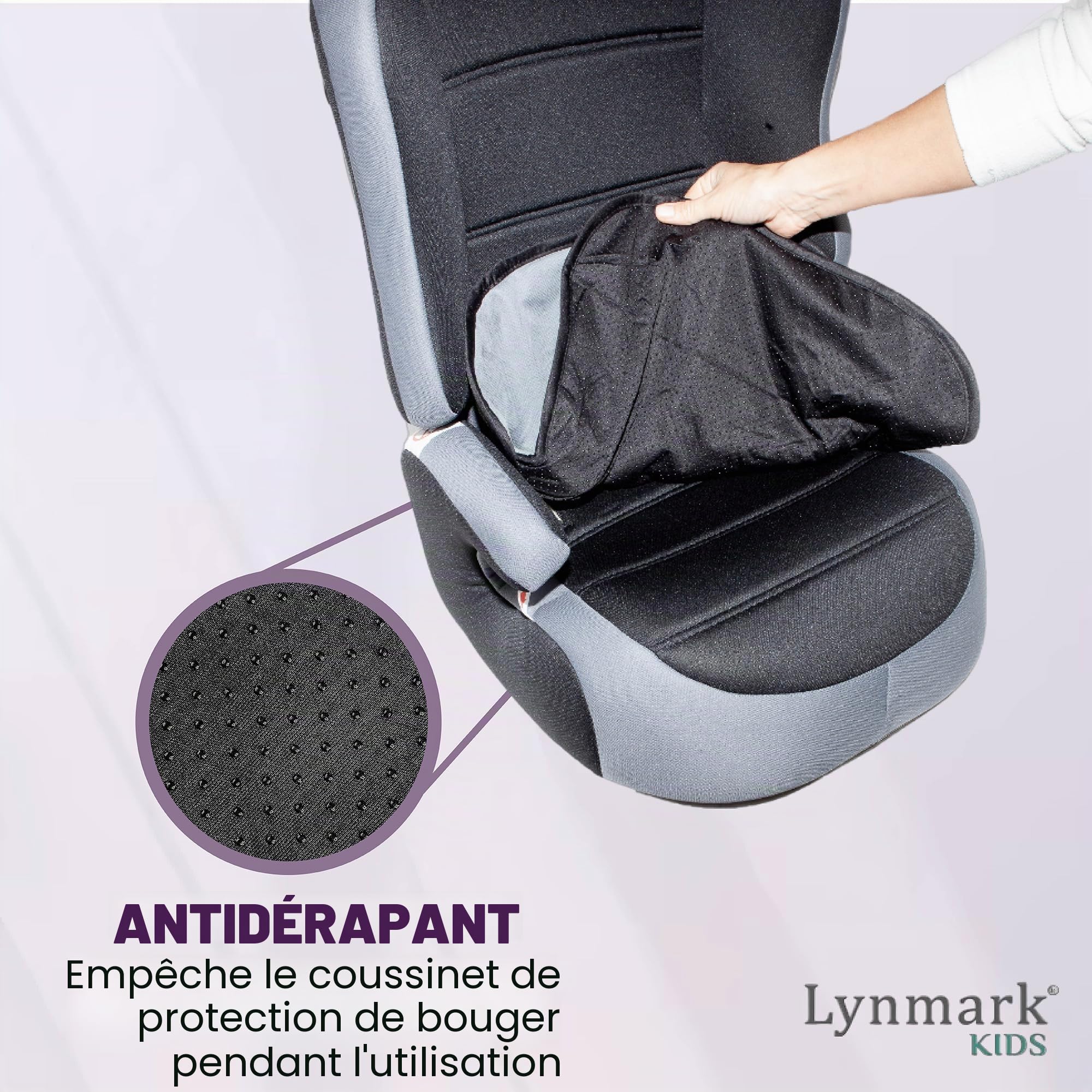 Lynmark Housse de protection pour siège de voiture d'apprentissage de la propreté – Tapis doux imperméable pour les tout-petits et le siège auto pour bébé – Tapis lavable pour les voyages, les fuites