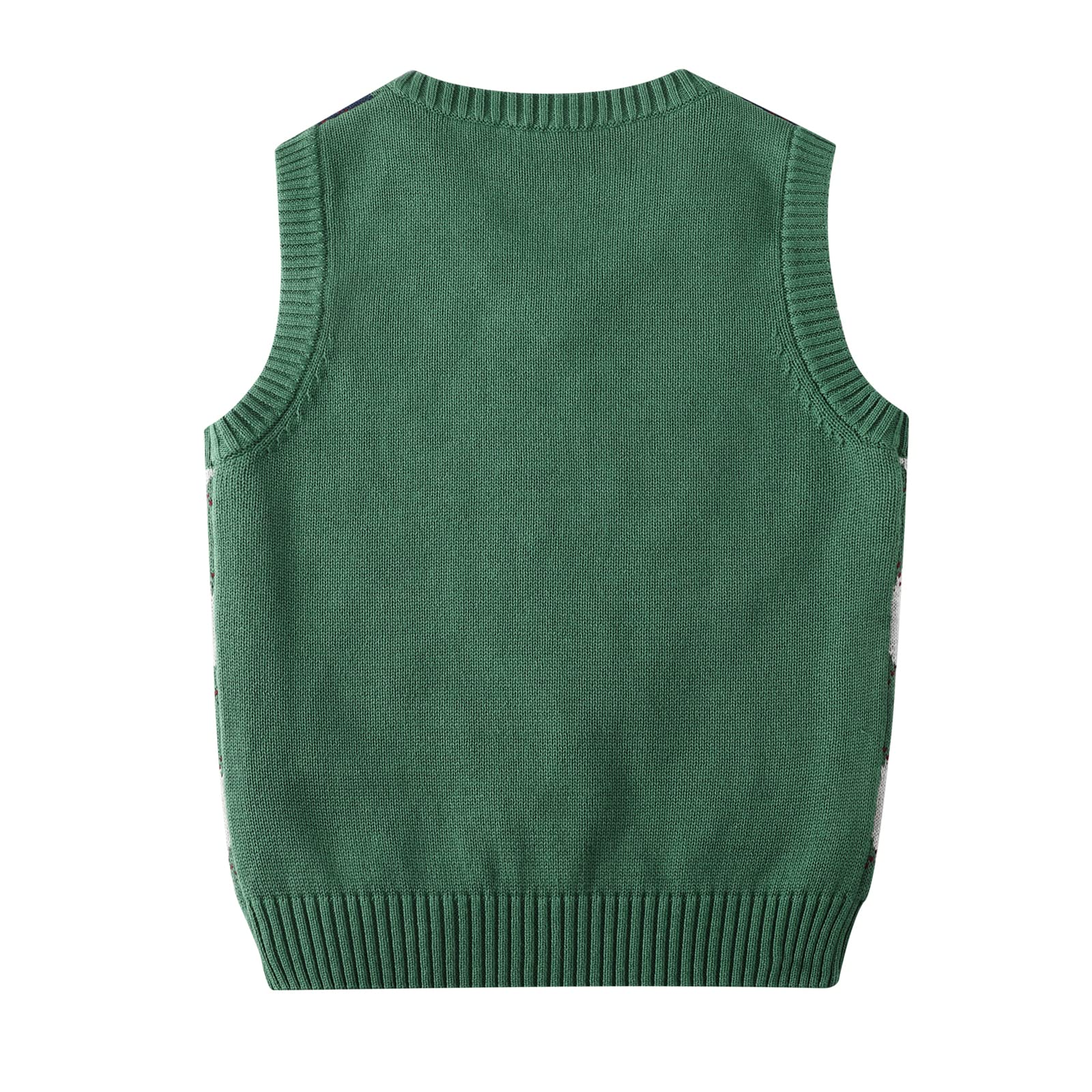 Chicos Suéter Niños Chaleco de punto con cuello en V Sudadera sin mangas Algodón Jersey de punto